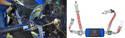Left pic of person attaching PTO Sling to point of three-point hitch. Rt pic of PTO Sling itself against white background.